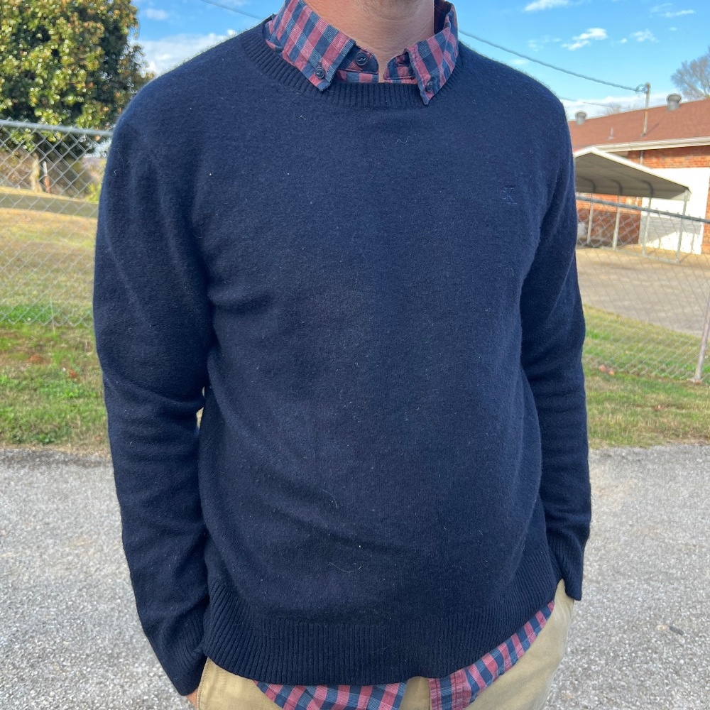 Men's Navy Sweater Calvin Klein Winter